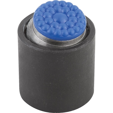 Kipp Self-Aligning Pads With O-Ring D1=24, Form:P Carbon Steel, Interchangable Insert, Comp:Polyurethane K0285.624X030